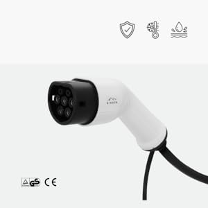 5 মিটার 22kW বৈদ্যুতিক গাড়ির চার্জিং ক্যাবল 380V টাইপ 2 থেকে টাইপ 2 ইভি ক্যাবল IEC62196-2 7