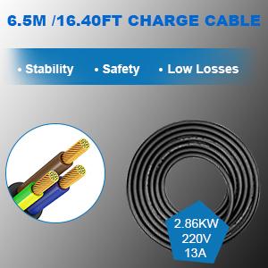 10A ইউকে 3 পিন প্লাগ টু টাইপ 1/ টাইপ 2 ইভি চার্জিং স্টেশন ওয়ালবক্স ইভি / পিএইচইভি জন্য পোর্টেবল 8