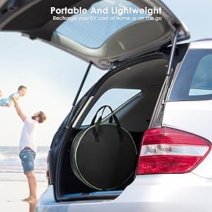 7KW 1 ফেজ EV চার্জার টাইপ 2 / টাইপ 1 / GBT 16A / 32A মোবাইল EVSE চার্জিং স্টেশন 8