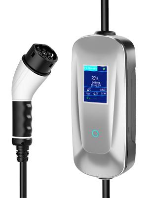 7KW 1 ফেজ EV চার্জার টাইপ 2 / টাইপ 1 / GBT 16A / 32A মোবাইল EVSE চার্জিং স্টেশন 4