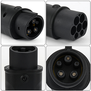 টাইপ 2 থেকে টাইপ 1 EVSE অ্যাডাপ্টার IEC 62196 থেকে SAE J1772 বৈদ্যুতিক গাড়ির চার্জার অ্যাডাপ্টার 6