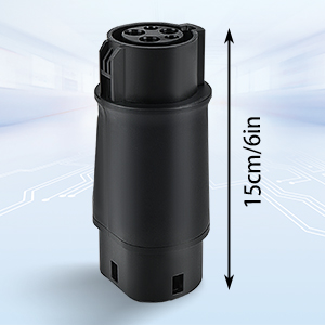 টাইপ 1 থেকে টাইপ 2 ইভি চার্জিং অ্যাডাপ্টার SAE J1772 থেকে IEC62196 32A 250V 8KW 2