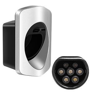 টাইপ 2 চার্জিং ক্যাবল হোল্ডার হেভি ডিউটি ​​মেটেরিয়াল ইলেকট্রিক কার ওয়াল মাউন্ট কানেক্টর চার্জিং ক্যাবল হোল্ডার অর্গানাইজার 2