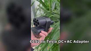 CCS2 থেকে টেসলা ইভি চার্জিং অ্যাডাপ্টার ডিসি ফাস্ট চার্জার কনভার্টার বৈদ্যুতিক গাড়ির জন্য