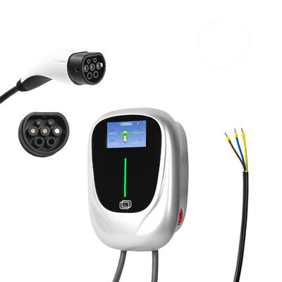 স্মার্ট হোম ওয়াল মাউন্ট ইভি চার্জিং স্টেশন 7KW 11kW 22kW টাইপ 1 টাইপ 2 ইভি চার্জিং স্টেশন অ্যাপ / আরএফআইডি / ওয়াইফাই / ব্লুটুথ সহ